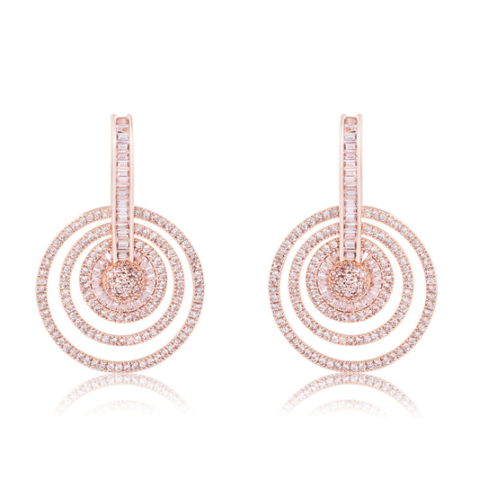 Reem Earrings - Big - Rose Gold