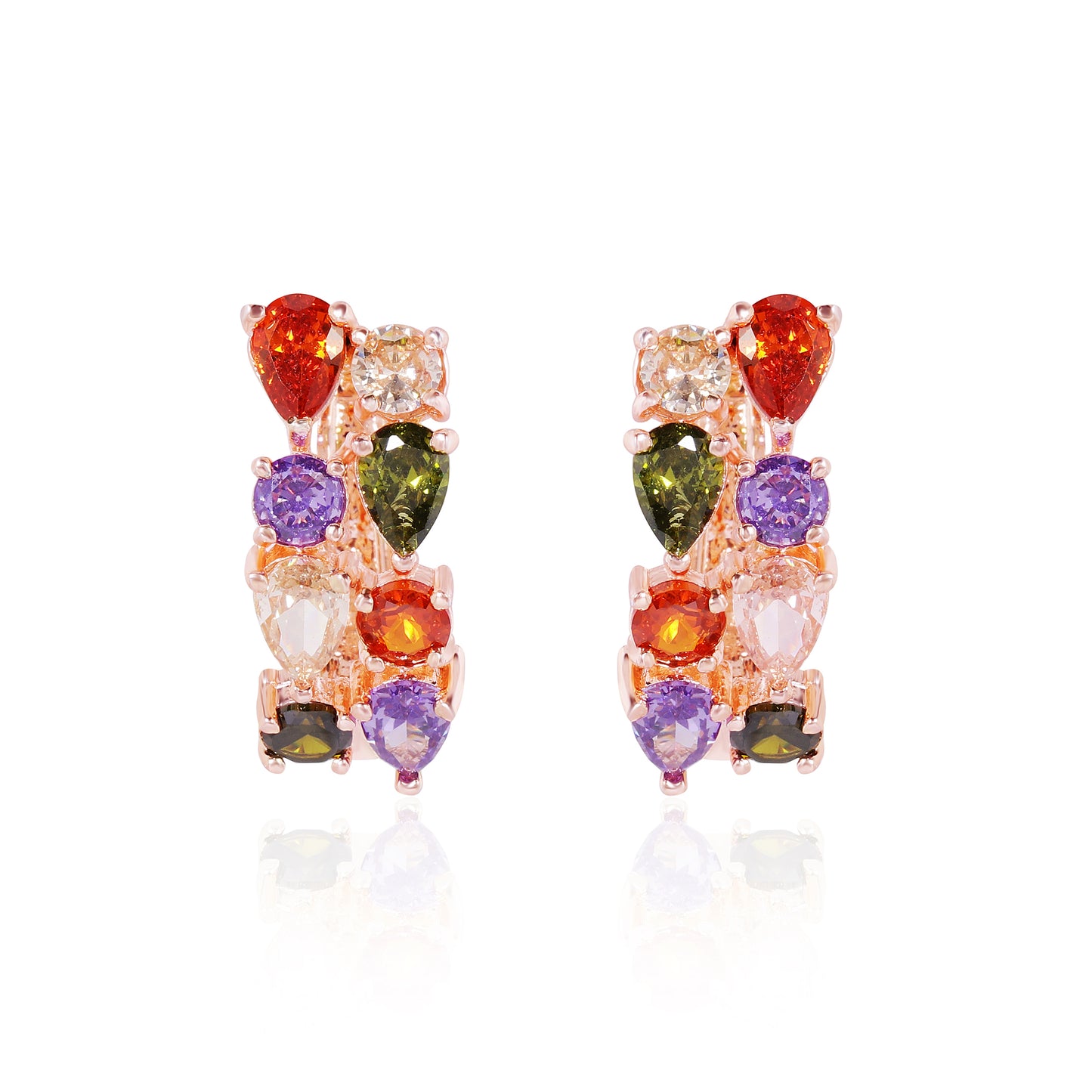 Navratana Earrings - Multicolour