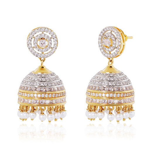 Isha Jhumkas - Gold