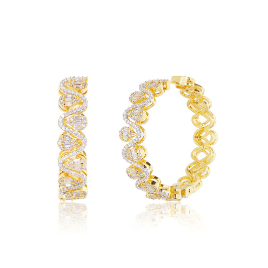 Gold Halo Hoops