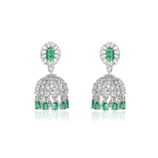 Naira Jhumkas - Green
