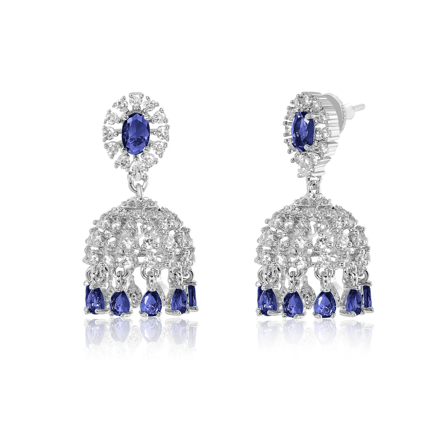 Naira Jhumkas - Blue