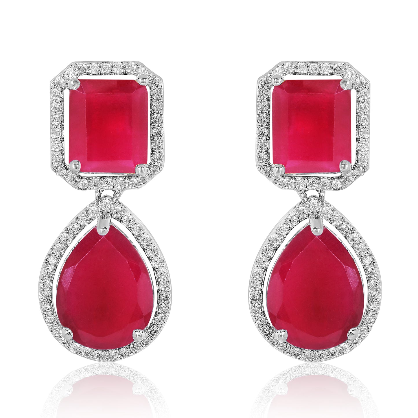 Sara Earrings - Red