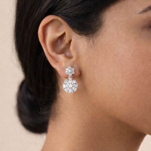 Ira Earrings - White