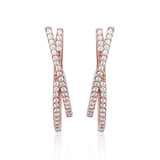 Nayra Hoops - rose gold