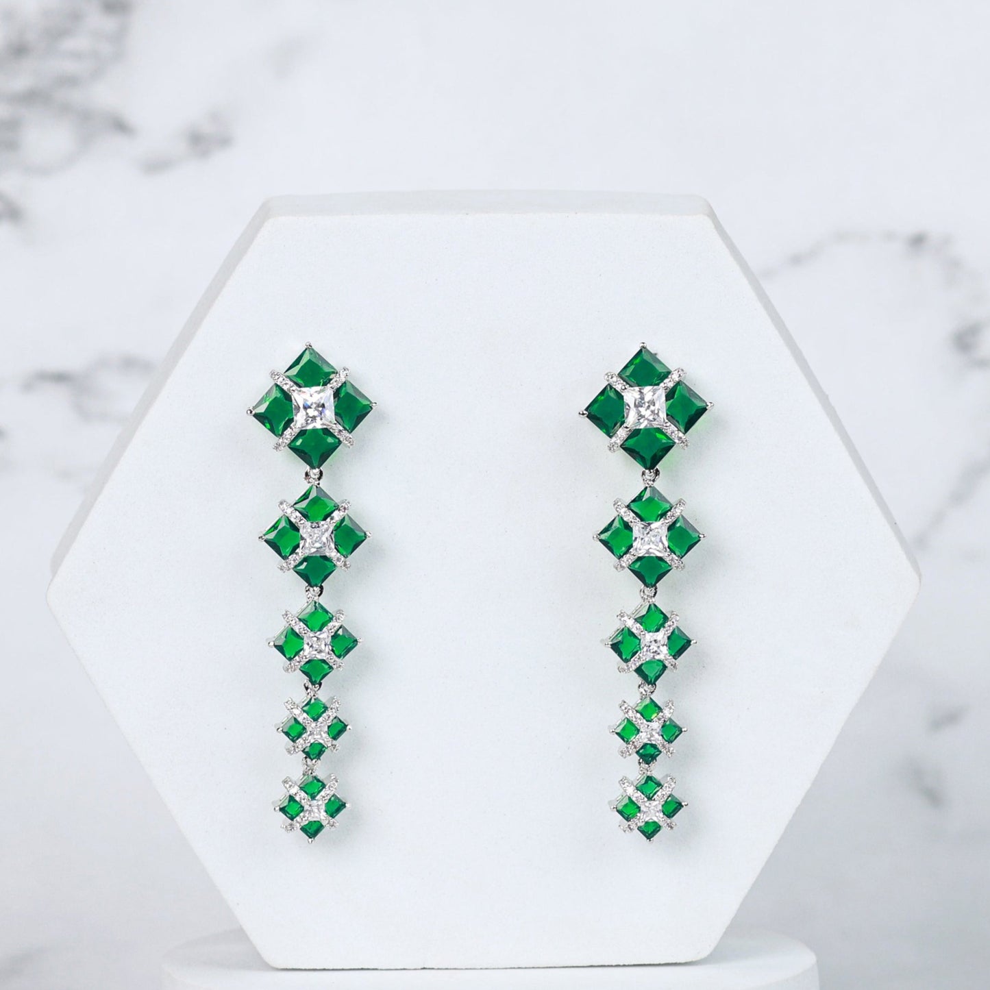 Lumi Earrings - Green