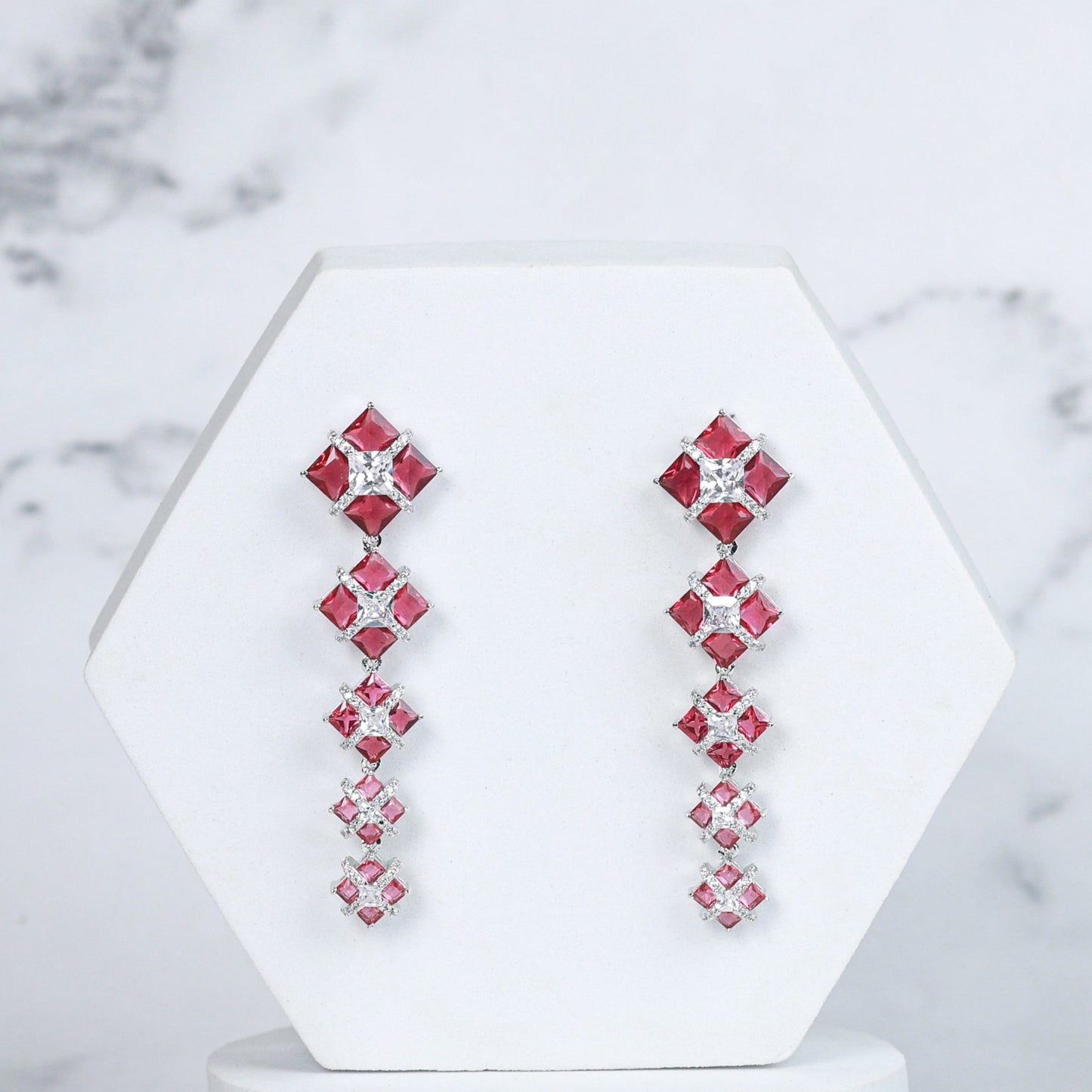 Lumi Earrings - Red