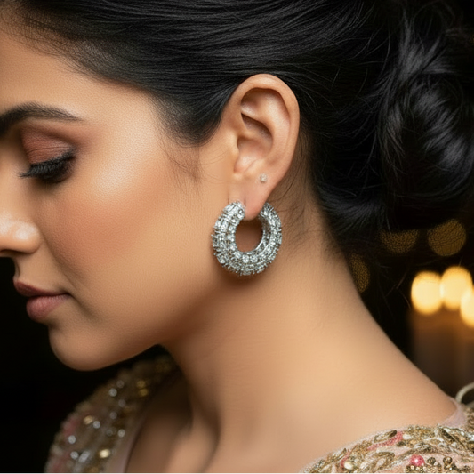 Noorika Hoops - Silver