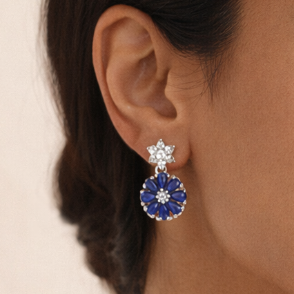 Ira Earrings - Blue
