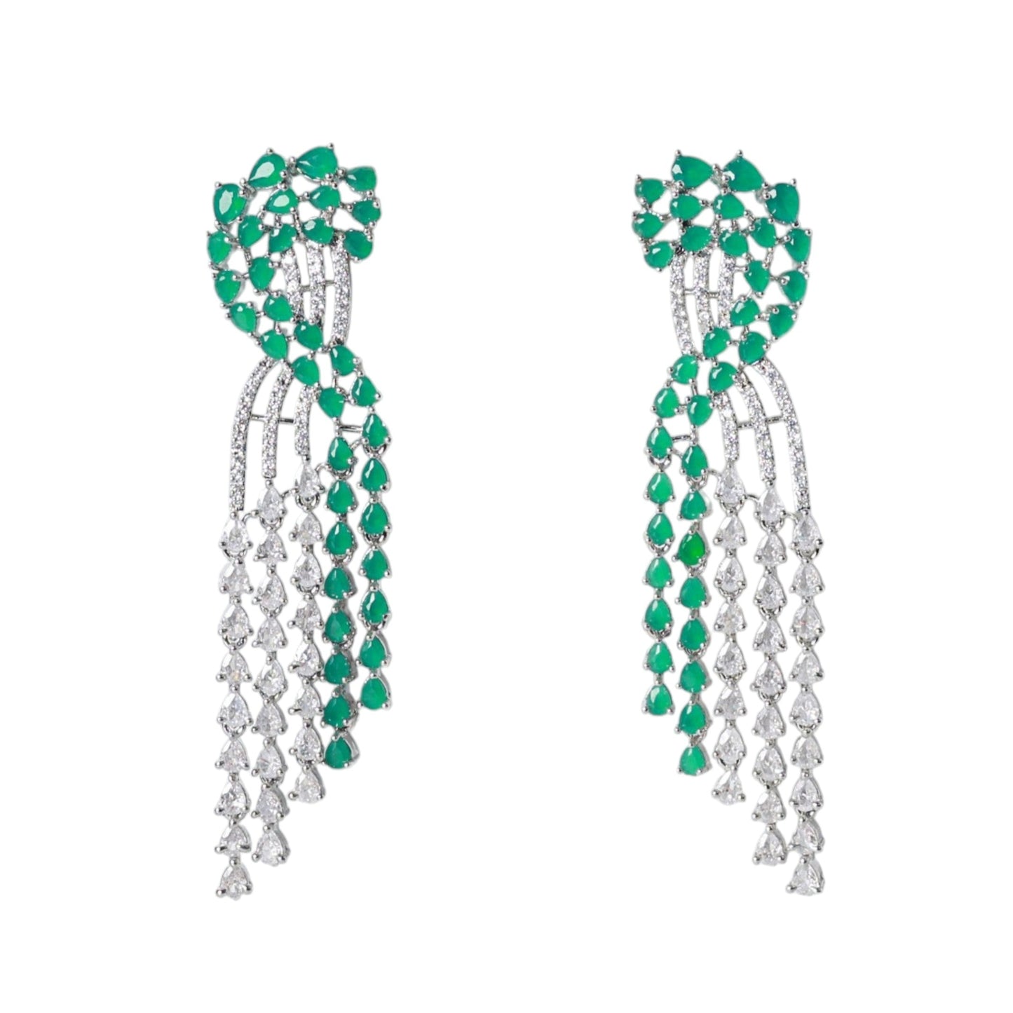 Ranya Earrings - Green