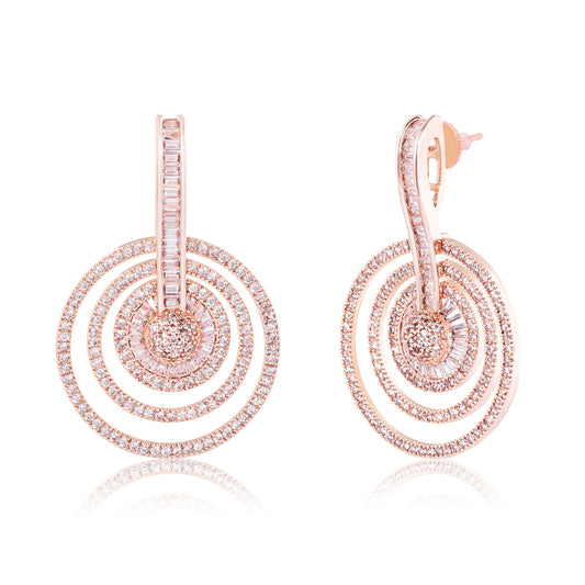 Reem Earrings - Big - Rose Gold