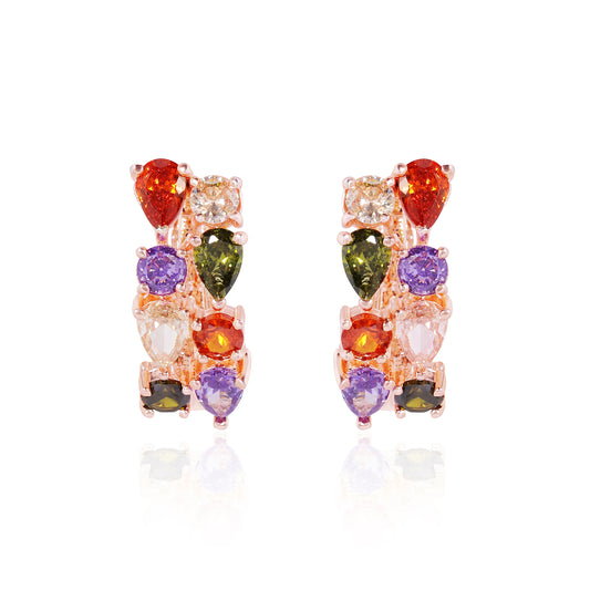 Navratana Earrings - Multicolour