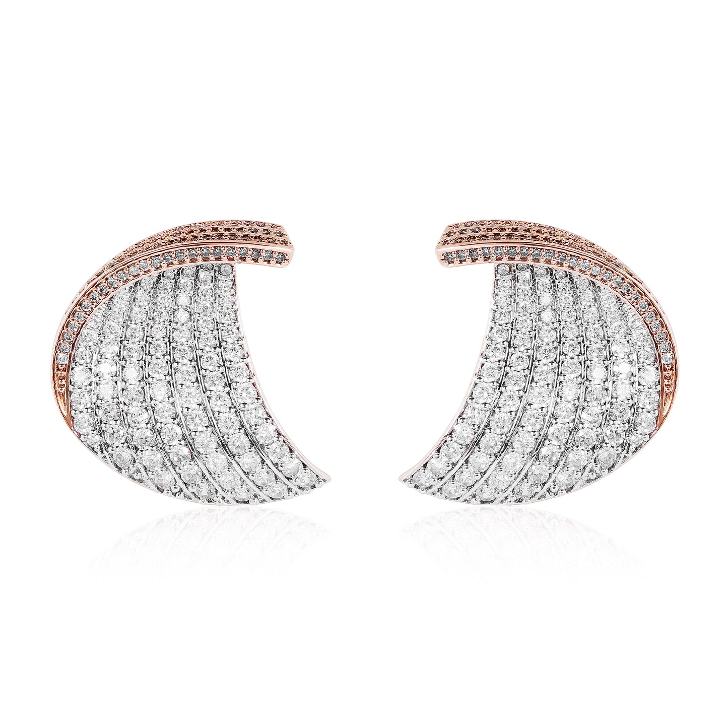 Dreamleaf Earrings - Rose gold