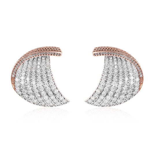 Dreamleaf Earrings - Rose gold