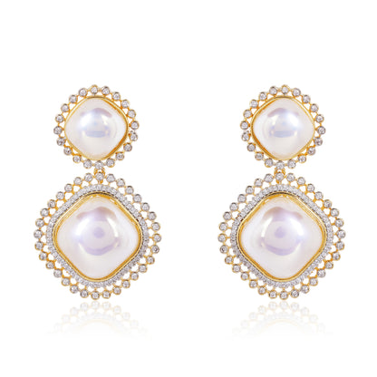 Subtle Stone Drop - Gold