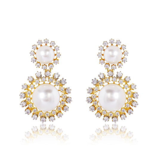 Galaxy Dust Earrings - Gold