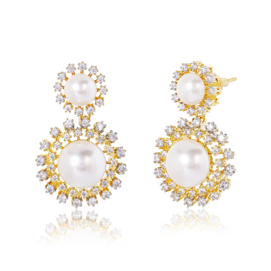 Galaxy Dust Earrings - Gold