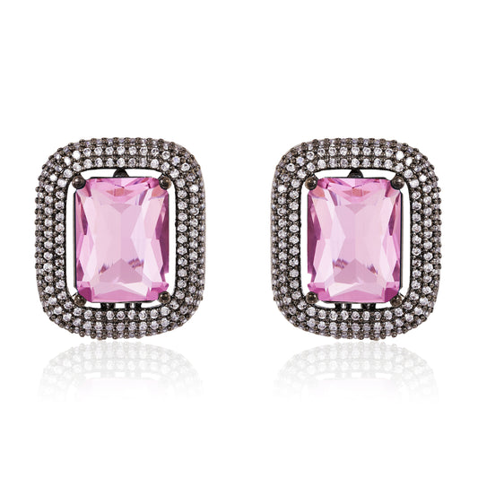 Glitz Studs - Pink
