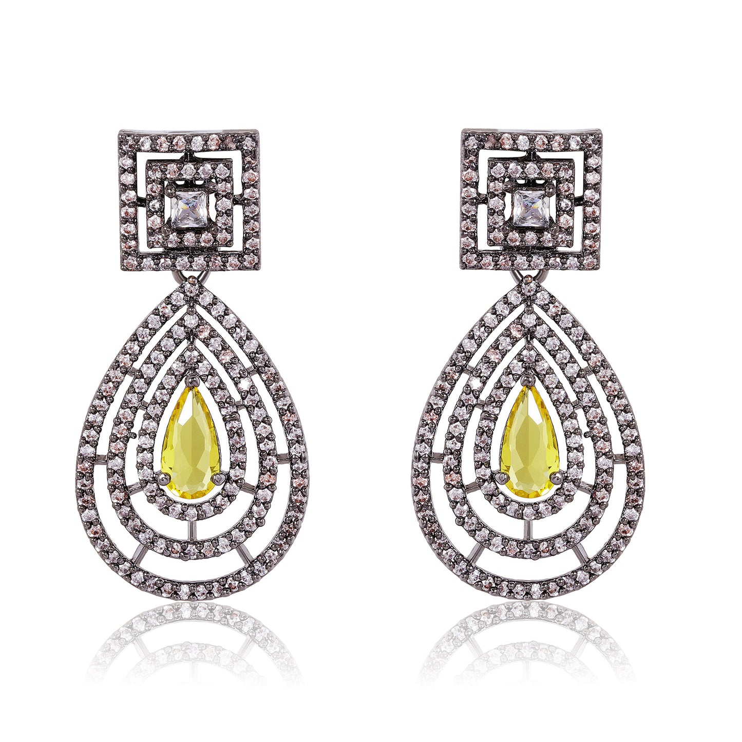 Destiny Drop Earrings - Yellow