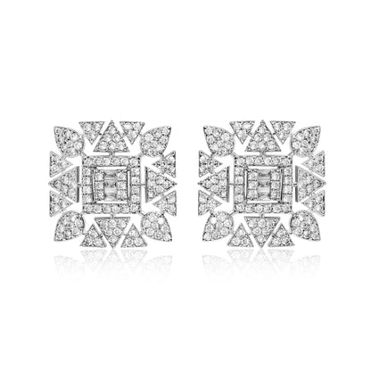 Mirage Stud Earrings - Silver