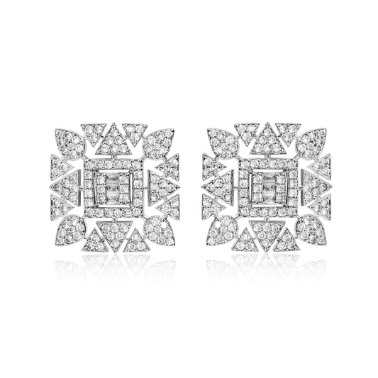 Mirage Stud Earrings - Silver