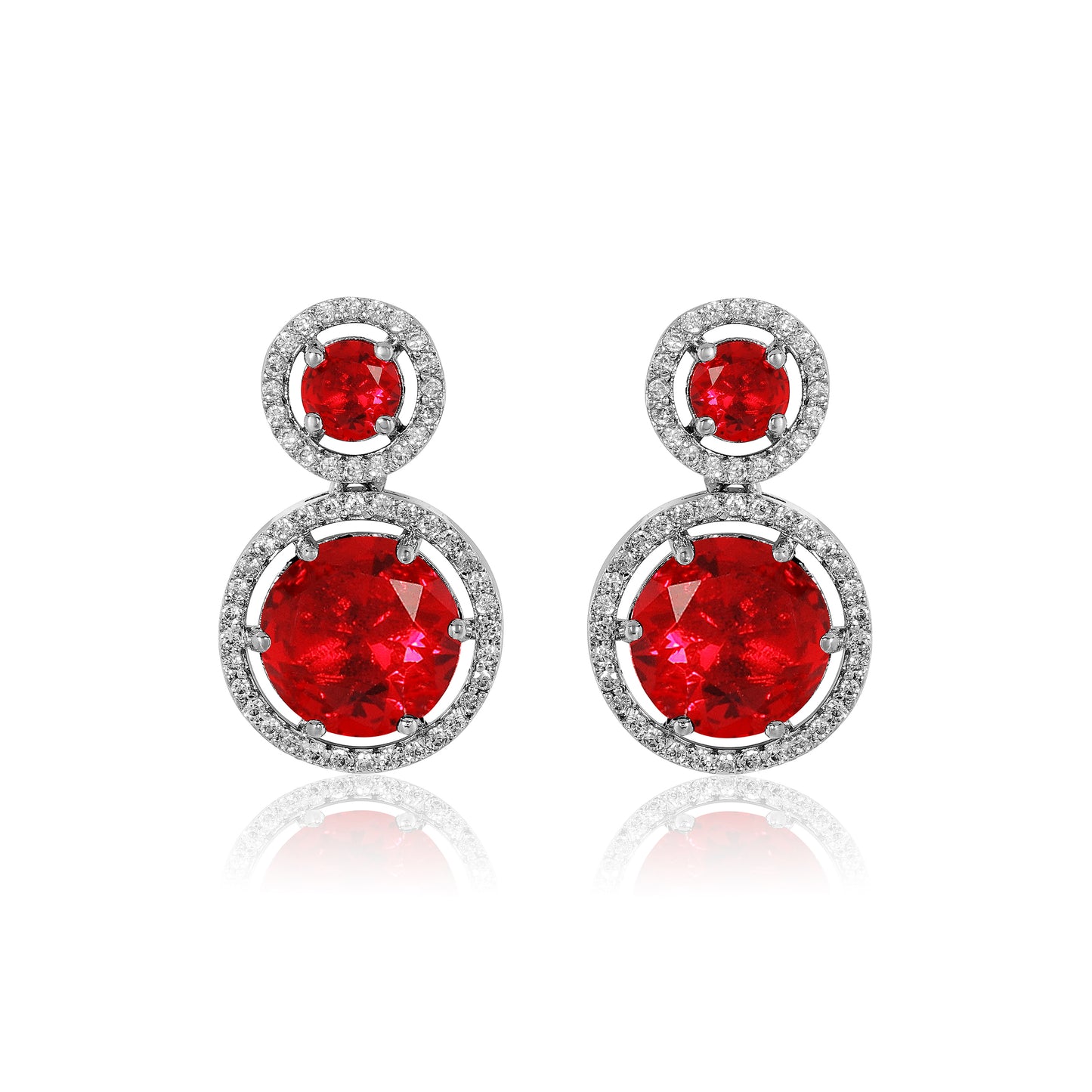 Azra Earrings - Red