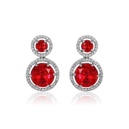 Azra Earrings - Red