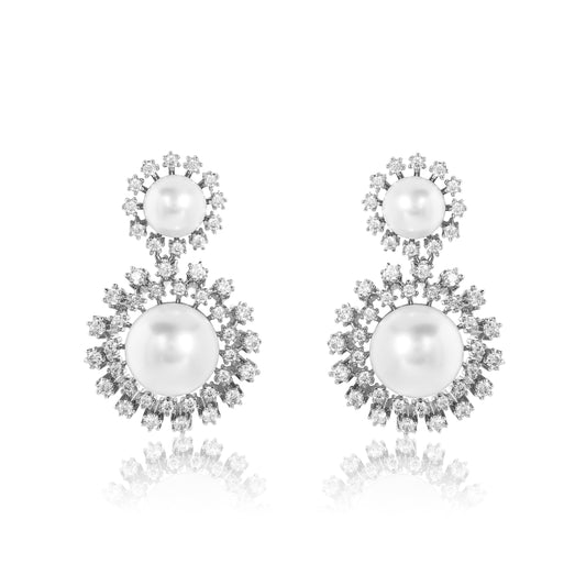 Galaxy Dust Earrings - Silver