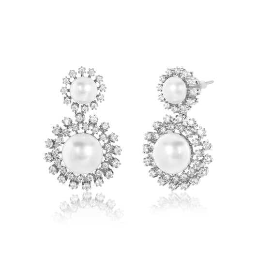 Galaxy Dust Earrings - Silver