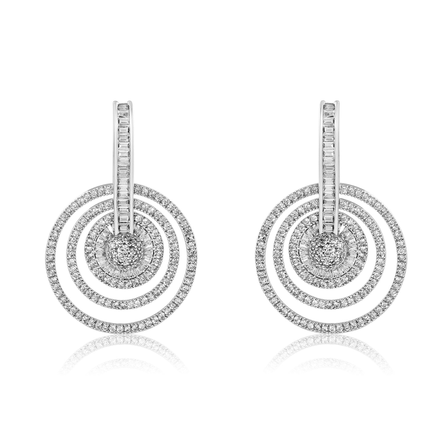 Reem Earrings - Big - Silver