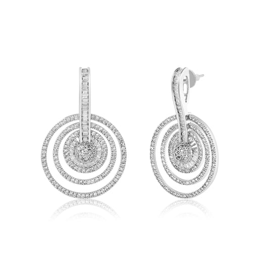 Reem Earrings - Big - Silver