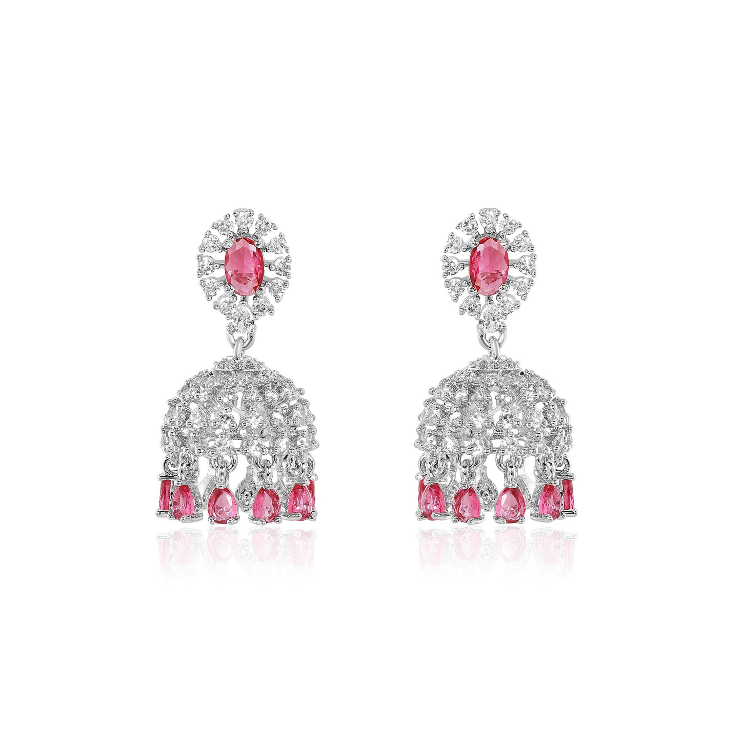 Naira Jhumkas - Pink