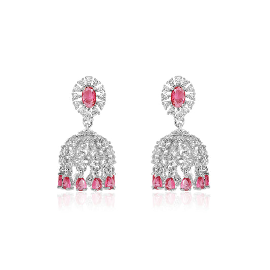 Naira Jhumkas - Pink