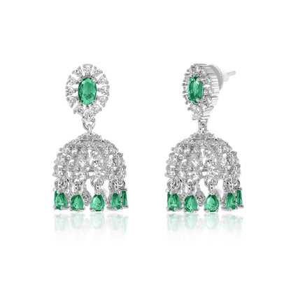 Naira Jhumkas - Green