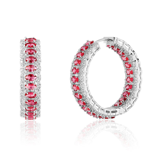Royal Arc Hoops - Ruby Red