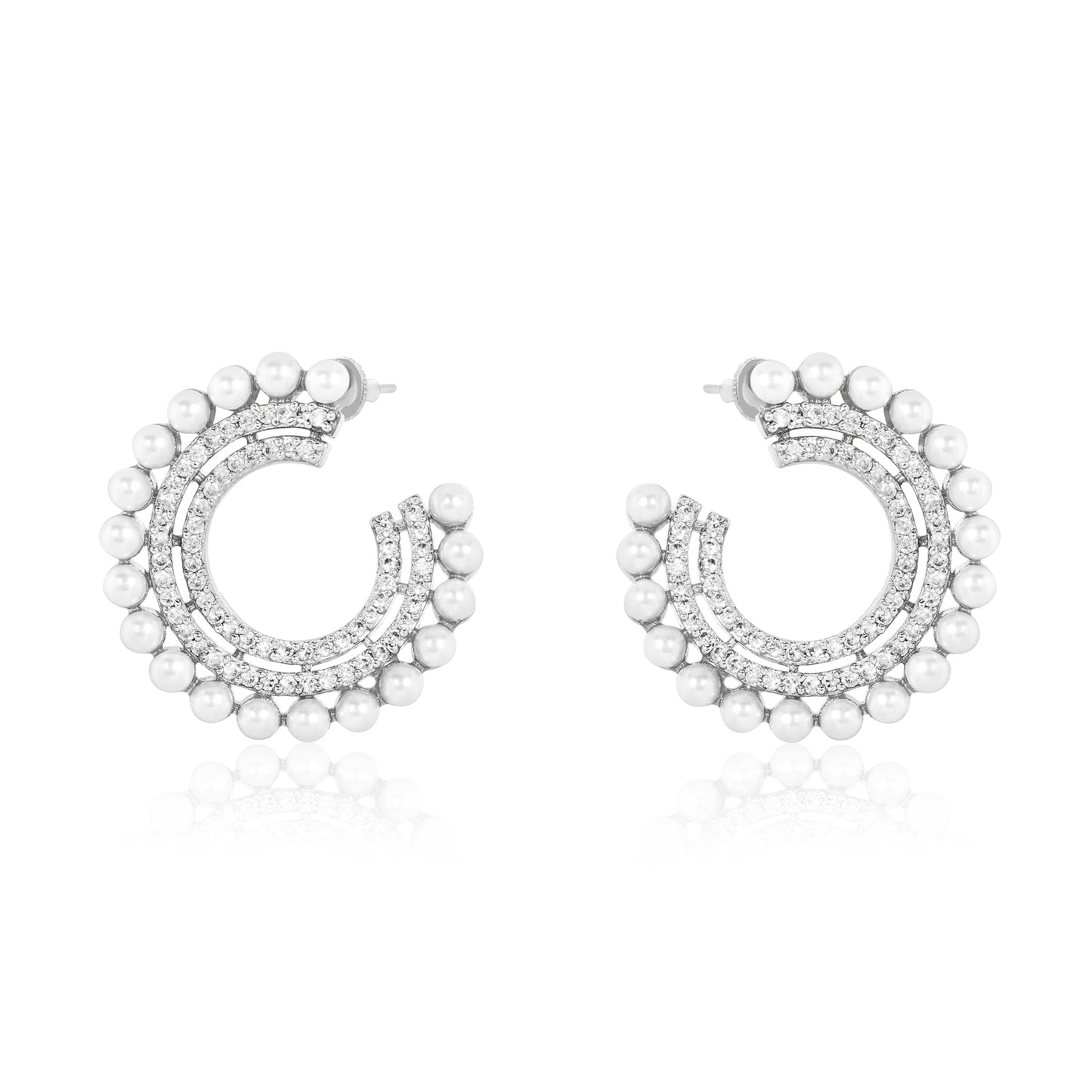 Muna Earrings - Silver