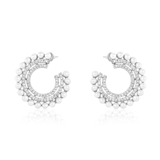 Muna Earrings - Silver