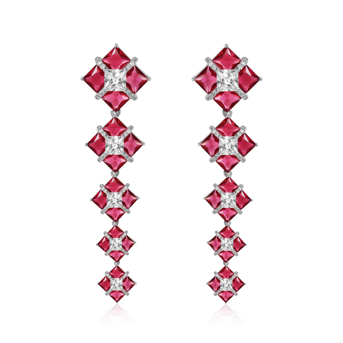 Lumi Earrings - Red