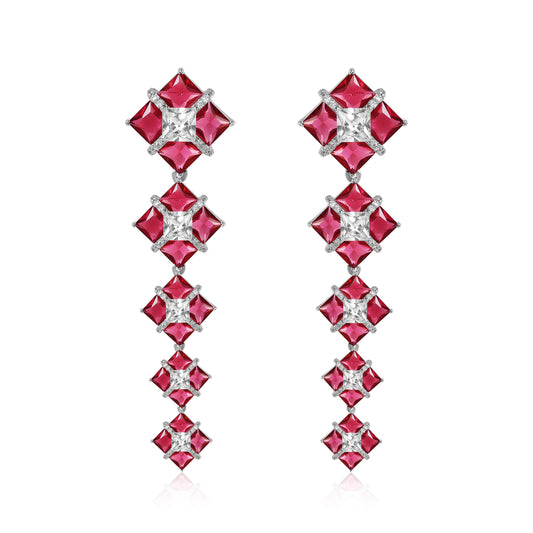 Lumi Earrings - Red