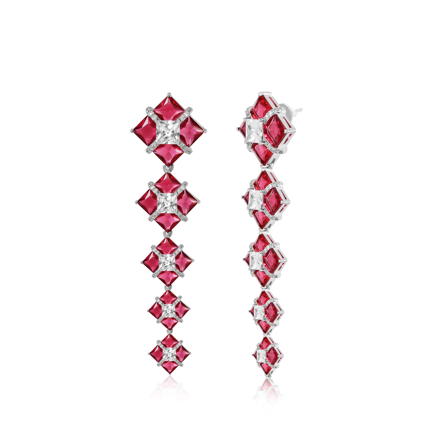 Lumi Earrings - Red