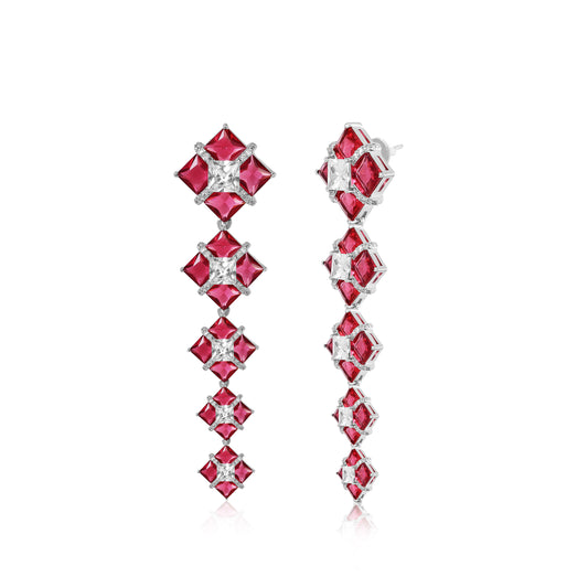 Lumi Earrings - Red