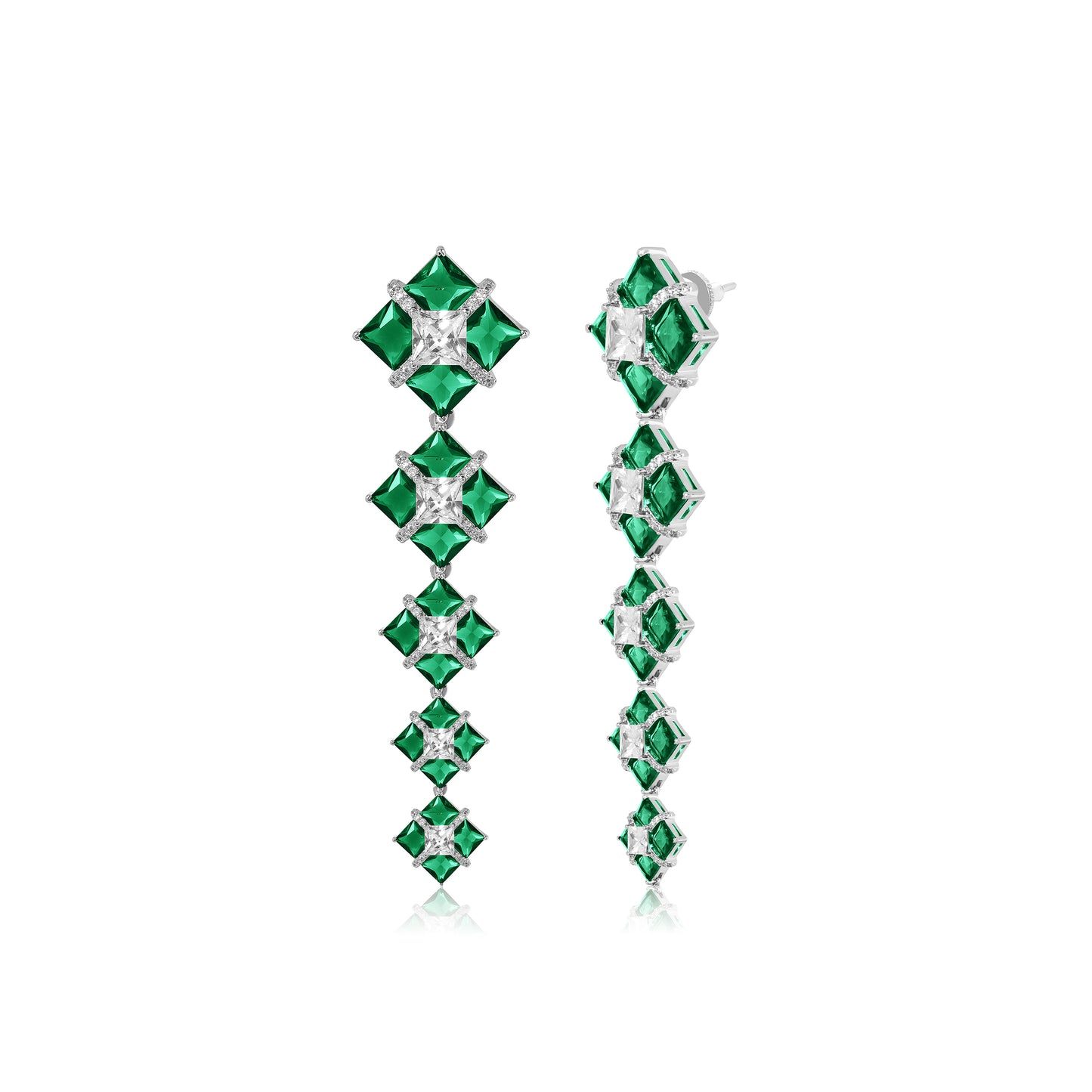 Lumi Earrings - Green