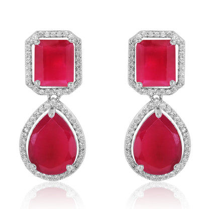 Sara Earrings - Red