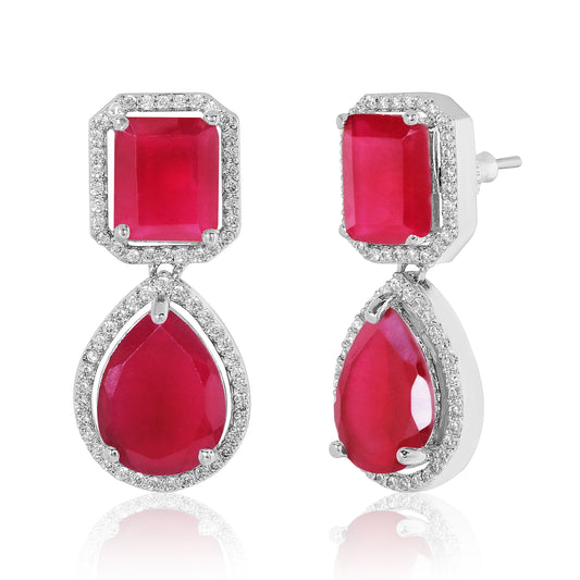 Sara Earrings - Red