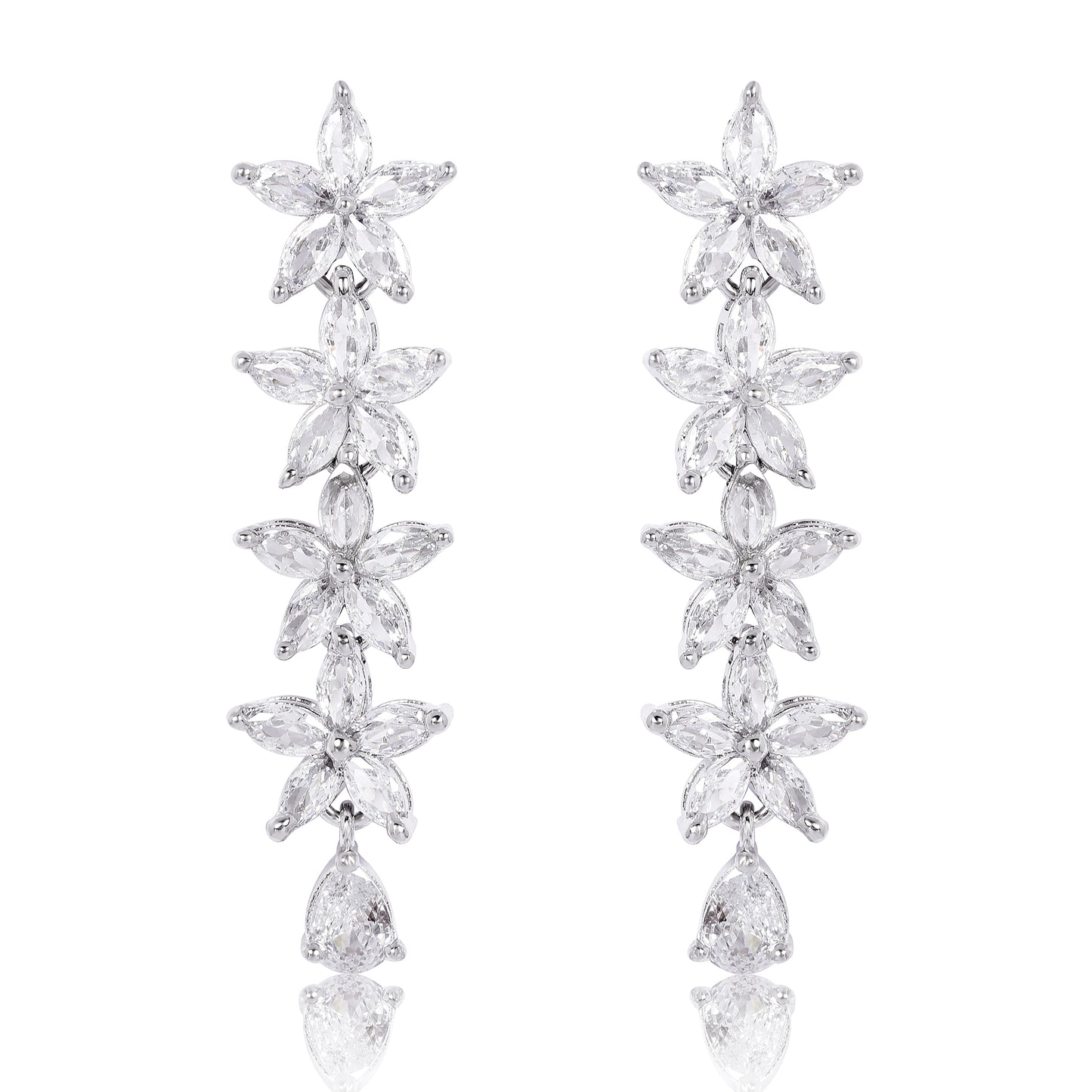 Startrail Diamond Earrings - Marquise