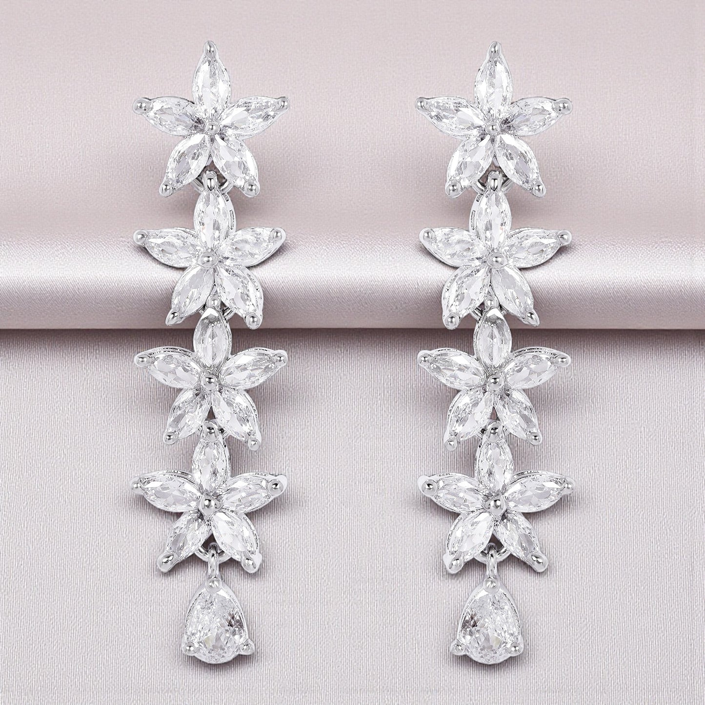 Startrail Diamond Earrings - Marquise