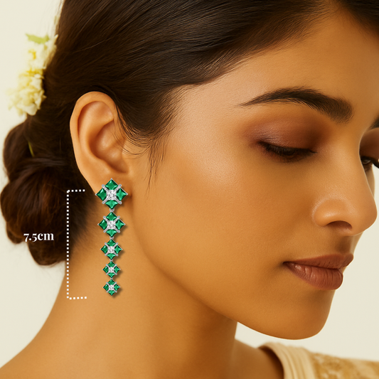 Lumi Earrings - Green