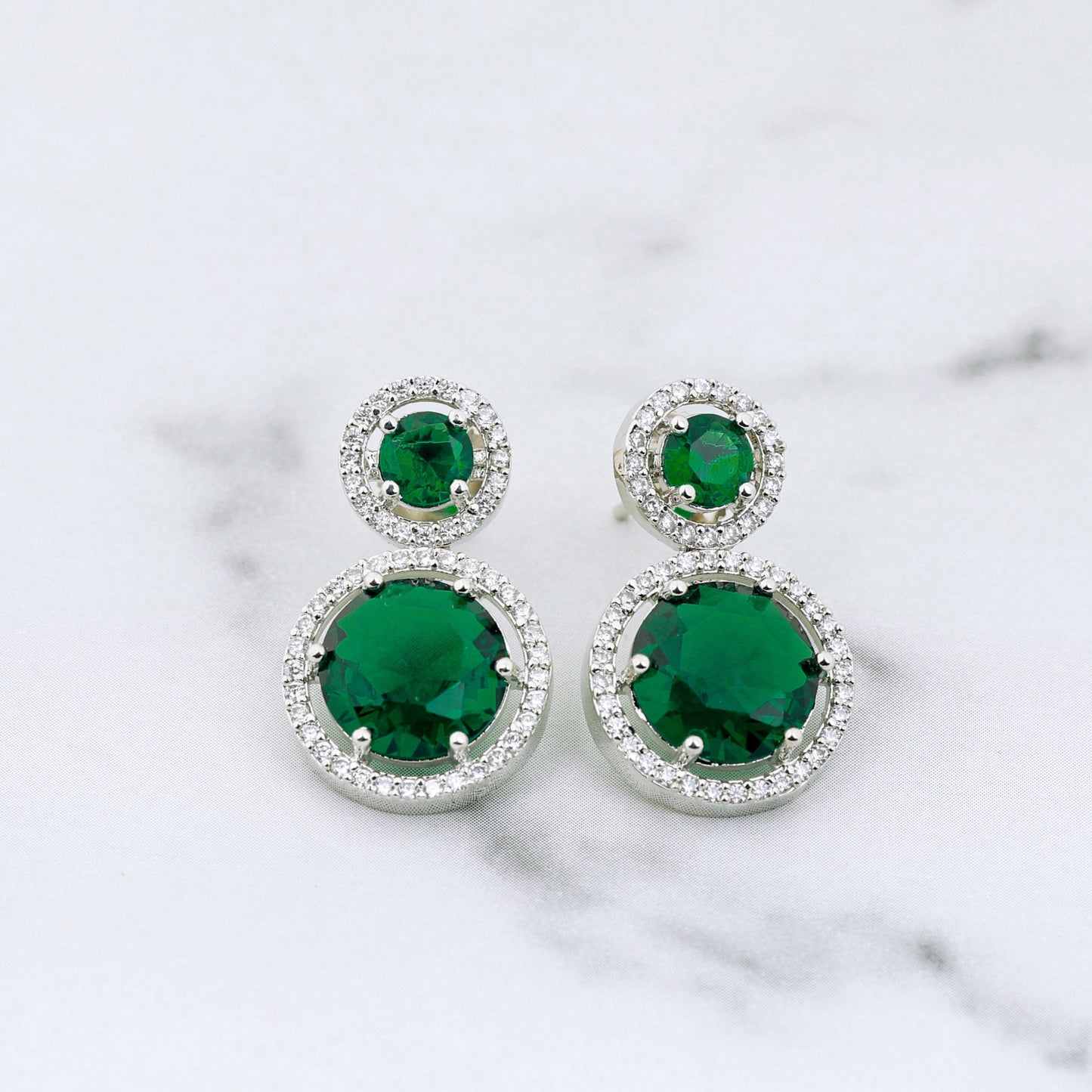 Azra Earrings - Green