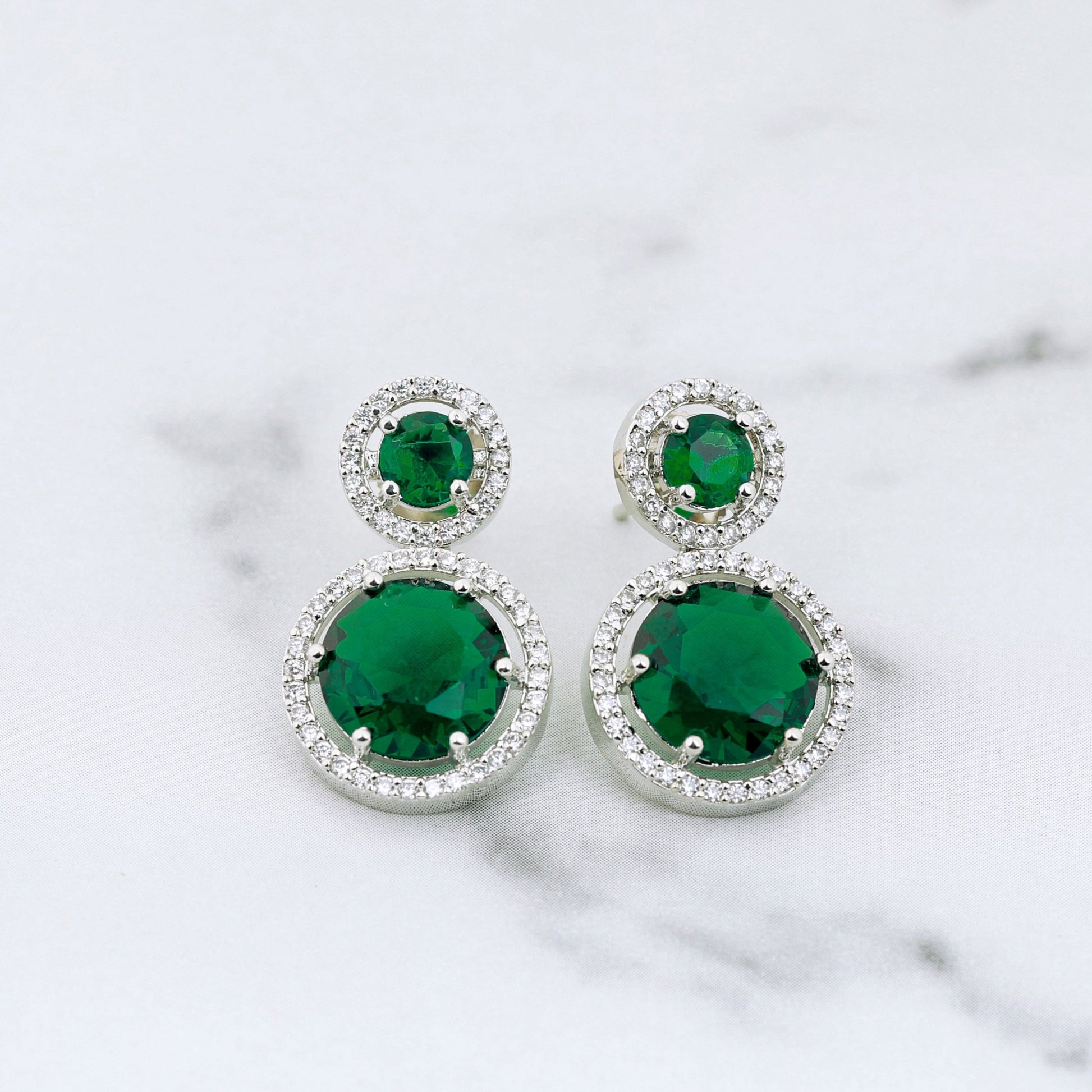 Azra Earrings - Green