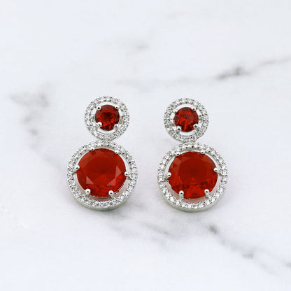 Azra Earrings - Red